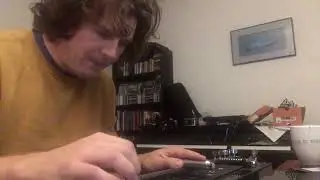 Spacey pedal steel, and really looking like someone with a 1 month old 😅 and a toddler #pedalsteel
