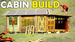 How to Build a DIY Cabin from Pallet Wood, FINISHING the Extension #7
