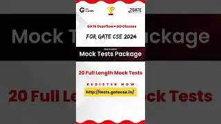 Mock Tests Package For GATE CSE 2024 | GO Classes + GateOverFlow 