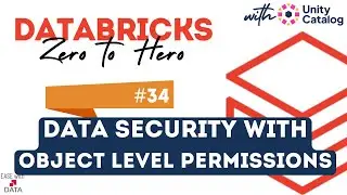 34 Object Level Security or Permissions in Unity Catalog | Manage Object Privileges in Unity Catalog