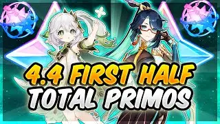 How Many F2P Primogems Can You Save In 4.4 First Half For Xianyun & Nahida Rerun