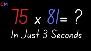 Multiply any number by 75 (FAST) | Math Trick