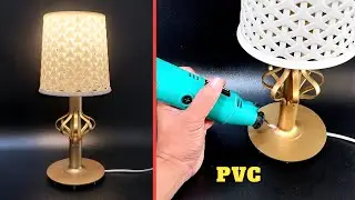 DIY Bedside Table Lamp | Life Hacks from PVC Pipe and Pencil Case Basket