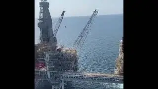 Добыча нефти в море.Целые города-масштабы поражают⛽️🛢💪🔥Экспорт Нефти и Газа