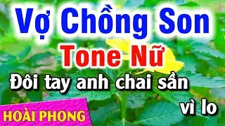 Karaoke Vợ Chồng Son Tone Nữ Nhạc Sống Rumba (Dm) Hoài Phong Organ
