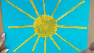 Аплікація для дітей раннього віку "Сонечко" ☀️☀️☀️