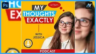 How To Make a Podcast Cover Art In Photoshop 2024