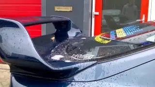Toyota Celica filled with 2x 12" Kove Audio X12 on a K1-2500