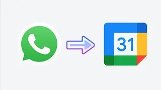Create calendar events on the go via WhatsApp