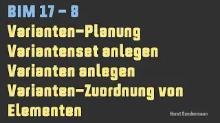 Archicad BIM 17-8 Variantenplanung