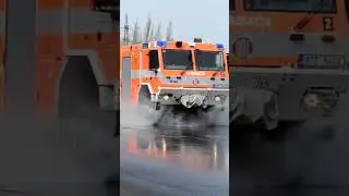Tatry 815 hasičů HZS MSK na polygonu bezpečné jízdy Libros