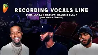 Recording Vocals LIKE Tory Lanez x Bryson Tiller x 6LACK | Live Studio Session