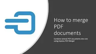 How to merge several PDF files into one