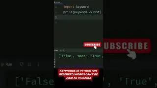 How to check list of all Keywords in python