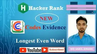 Solve Longest Even Word Problem on Hacker Rank Using C#