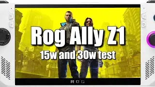 Cyberpunk 2077 | Asus Rog Ally Z1 Performance Test | Best Settings!