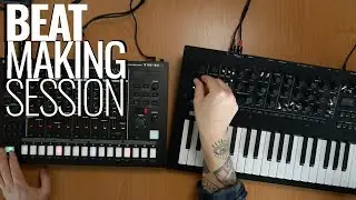 Roland TR8S + Korg Minilogue XD - Making a hiphop beat! 
