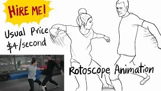 [HIRE ME] Rotoscoped 2d Animation : Girl Fight Choreography 4K