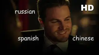 Arrow but it's just Oliver speaking in different languages | Arrow