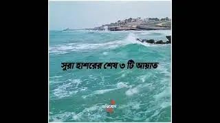 হাশর সূরার শেষ তিন আয়াত   হাশর সূরার ফজিলত  sura hasore er sesh tin ayat