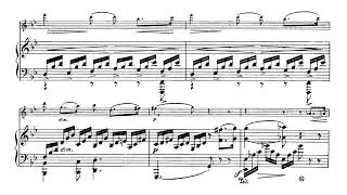 Gabriel Fauré: Romance for Violin and Piano (Op. 28) [Score Video]