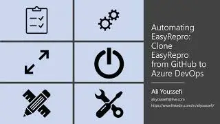EasyRepro - DevOps - Clone or Download from GitHub to Azure DevOps