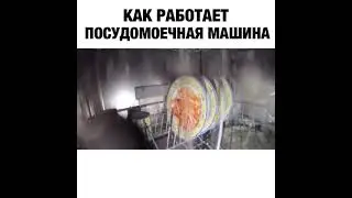 Как внутри работает посудомойка