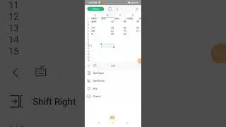 inserting a new row and column in excel//spread sheet//work sheet in wps office