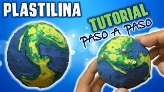 ✅COMO HACER UN PLANETA TIERRA DE PLASTILINA   ✅  POLYMER CLAY  - MI MUNDO DE PLASTILINA