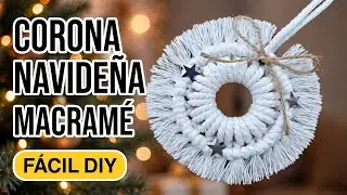 DIY Christmas WREATH in macramé step by step.