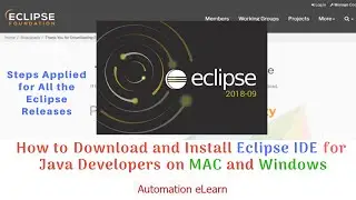 How to Download and Install Eclipse for Java Developers on MAC and Windows | For All the Releases