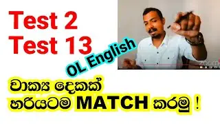 OL English Test 2 & Test 13 Matching Headlines or Captions