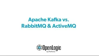 Apache Kafka vs  RabbitMQ & ActiveMQ