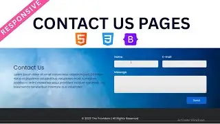 How to make an Effective Contact Us Page with the using of HTML, CSS and Bootstrap | in Hindi/Urdu