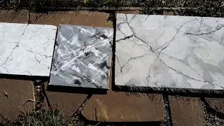 Разные мраморы из бетона.