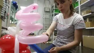 Спираль из шдм (шаров для моделирования ) Spiral of SDMX (balls for modeling )