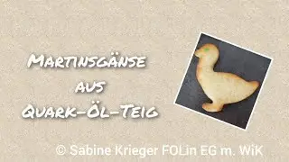 Martinsgänse aus Quark-Öl-Teig