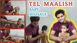 How to massage a baby with oil II Tel Malish for Babies II Baby Massage for Baby Indian style