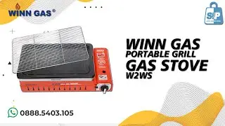 Winn Gas W-2WS Kompor Portable dengan 2 fungsi keamanan untuk Grill & BBQ