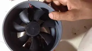 How to fix induction stove cooler fan in a pvc reducing collar to use it for kitchen chimani