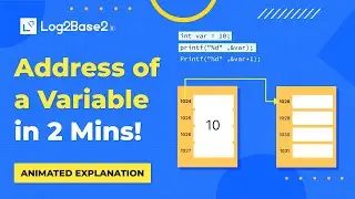 Address of a Variable in C/C++ | Visualizing Pointers in C | Learn Programming in Animated Way