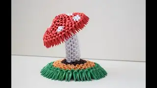How to Make 3D Origami Mushroom part 2| Paper Mushroom