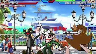 Mugen - Panty and Pink Panther vs Wile E. Coyote and Waluigi (Rematch)