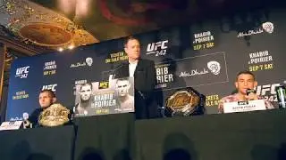 UFC 242 Khabib vs Poirer Press Conference highlights