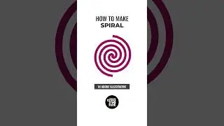 How to make spiral in Adobe Illustrator.