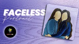 Faceless portrait painting 👥|timelapse painting|