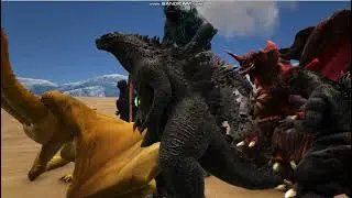 Ark Survival Evolved: PRIMAL GUARDIAN GAIA VS ALL TITANUS KAIJU