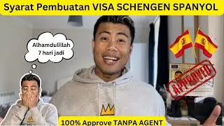 CARA APPLY VISA SCHENGEN SPANYOL TANPA AGENT‼️ 7 HARI JADI❗️