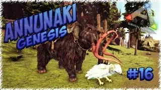 Приручение Alpha Mammoth и Badass Argentavis Snow Annunaki Genesis в ARK: Survival Evolved.