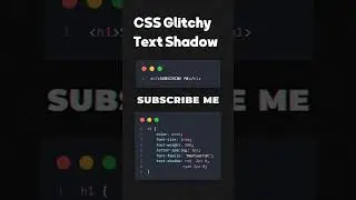 Text Glitch Effect using CSS | 